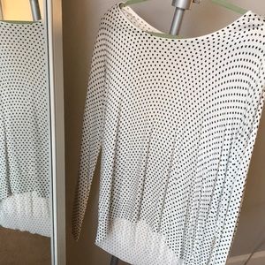 thin polka dot sweater